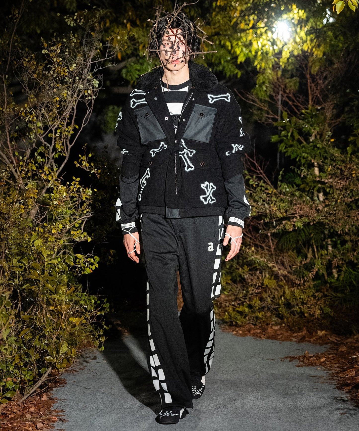 WIDE STITCH TRACK PANTS