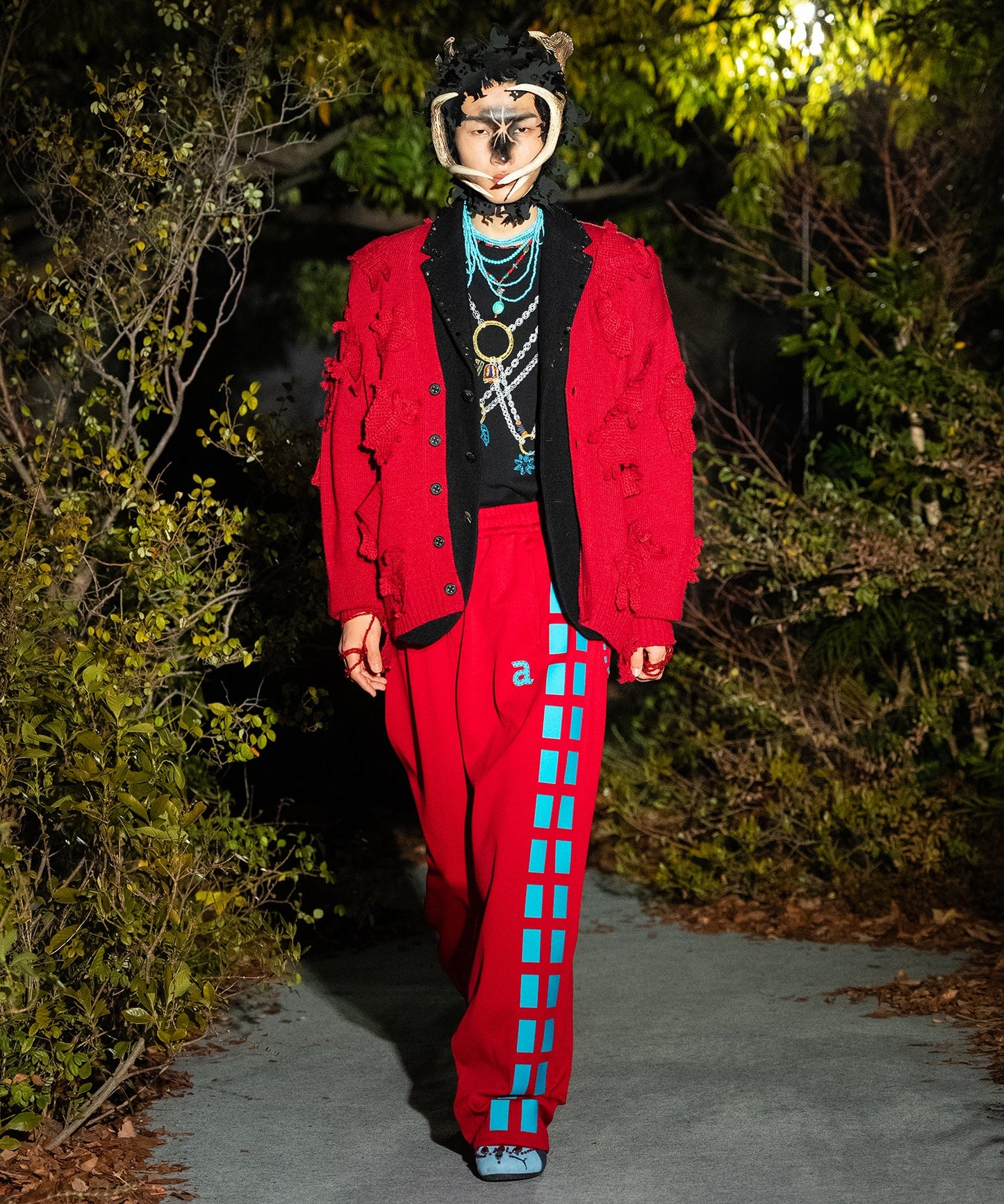 WIDE STITCH TRACK PANTS